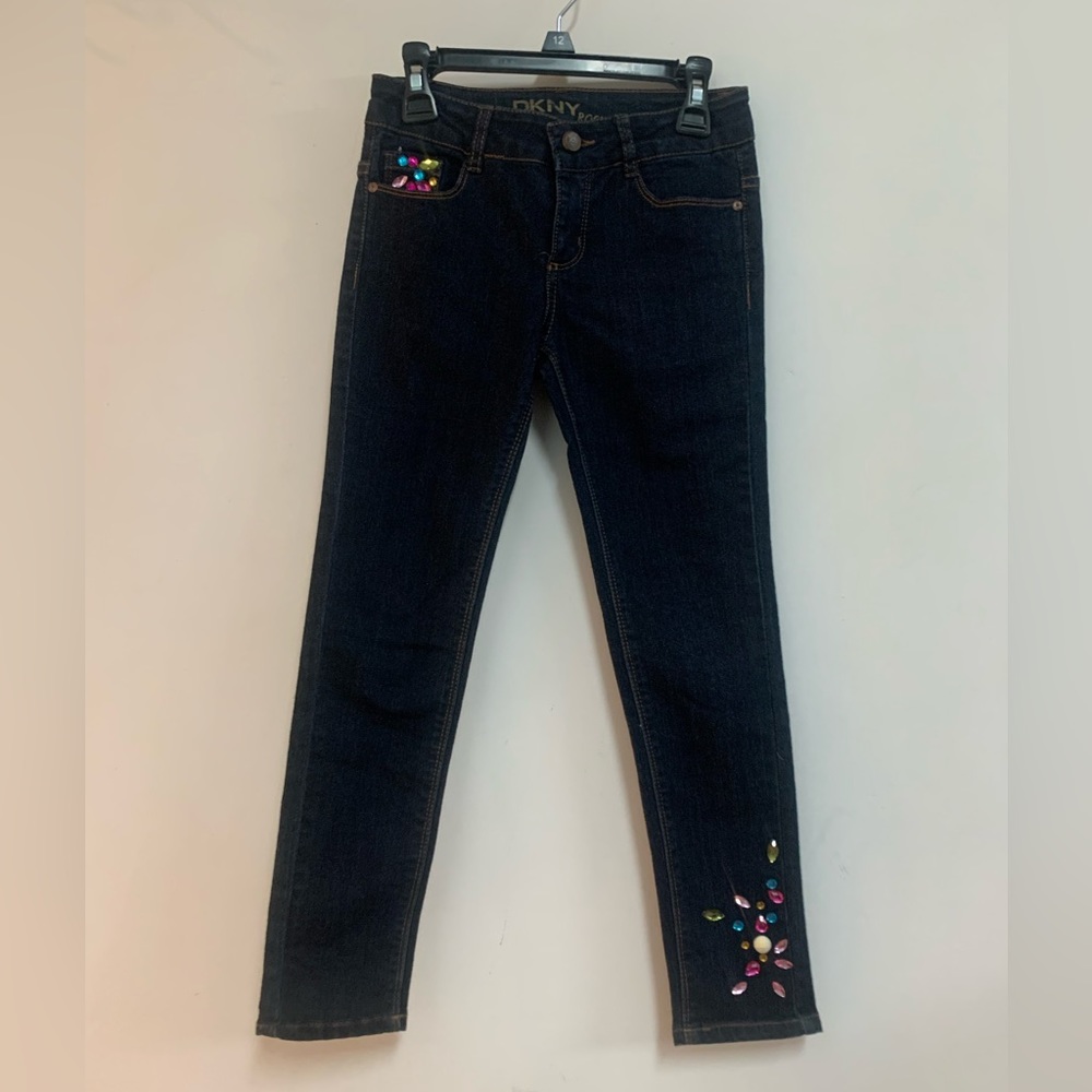 DKNY Bejewelled Skinny Jean
